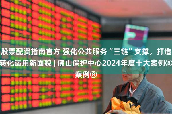 股票配资指南官方 强化公共服务“三链”支撑，打造转化运用新面貌 | 佛山保护中心2024年度十大案例⑧