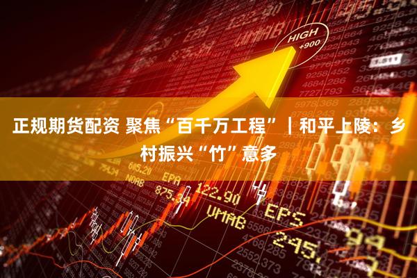 正规期货配资 聚焦“百千万工程”｜和平上陵：乡村振兴“竹”意多
