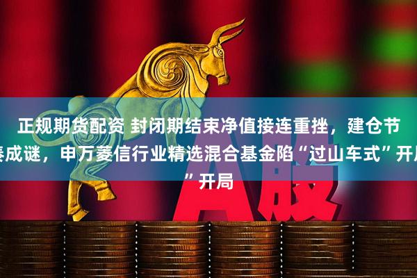正规期货配资 封闭期结束净值接连重挫，建仓节奏成谜，申万菱信行业精选混合基金陷“过山车式”开局